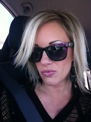 My favorite Sunglasses ever! By Betsy Johnson. This sassy pic kind of reminds me of Femme Fatale ;)