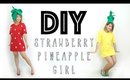 DIY Strawberry / Pineapple Girl Costume HALLOWEEN | ANNEORSHINE
