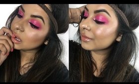 Pink Glossy Lids and Glowing Skin | Summer Makeup Tutorial
