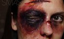 3D Swollen Black Eye & Bruise SFX Halloween makeup Tutorial