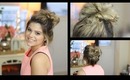 Messy Bun Tutorial [using Hair Extensions!!]