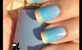Beach Ombre Nails by The Crafty Ninja
