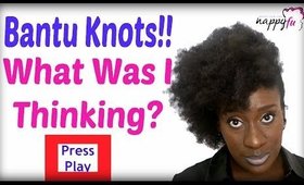 Natural Hairstyle: A Quick BANTU KNOT OUT Style