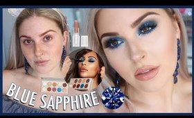 KKW x MARIO COLLECTION 💎 Sapphire Blue Smokey Eye Makeup Tutorial!