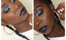 Maybelline Mdnight blue lips Makeup tutorial