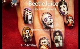 BeetleJuice Nail Art