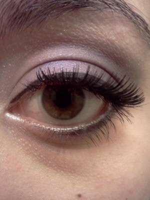 My first trial with colored shadow and falsies :]