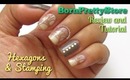 BornPrettyStore Hexagon & Stamp Nail Tutorial & Review | FromBrainsToBeauty