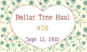 Dollar Tree Haul #30 | September 12,  2015 | PrettyThingsRock