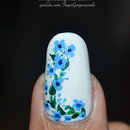 Pastel Flower Nail Art 