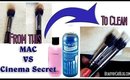 El Mejor Limpiador de Brochas de Maquillaje! MAC vs Cinema Secret ★ El Cara a Cara ★