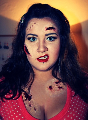 make up i did for a friends Halloween/fancy dress party ! (me)