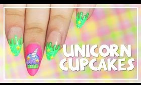 Unicorn Cupcakes nail art