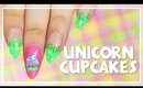 Unicorn Cupcakes nail art