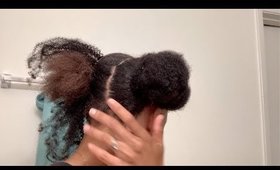 TWO EASY PUFF BALLS  USING ONLY CLIP INS ! ft.Sams Beauty