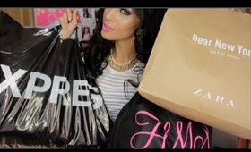 HUGE Summer to Fall Fashion Haul ♡ Zara, Express, HotMiamiStyles, H&M, JustFab + More