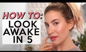 How To Look FRESH & AWAKE In 5 MINUTES (When You're Not!) | Jamie Paige