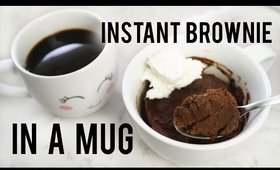 Homemade Warm Brownie in a MUG | ANN LE