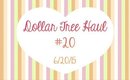 Dollar Tree Haul #20 | 6/20/15 [PrettyThingsRock]