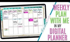 How i'm Setting up my Weekly PLAN WITH ME in my DIGITAL PLANNER, KKprintables Digital Planner iPad