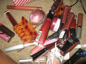 Most of my lipcare ( and miscellaneous items )