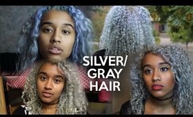How To Dye Your Hair Silver / Gray | OffbeatLook