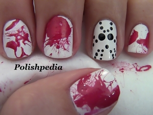 Start getting into Halloween with these nails.

Watch My Video Tutorial @ http://polishpedia.com/jason-mask-nail-art-halloween-nails.html