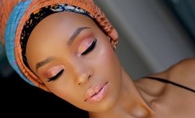 Soft Peach Glam (Perfect for Bridal Makeup) | Kangai Mwiti