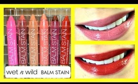 NEW Wet n Wild Lip Balm Stain Review & Demo! Swatches of all 6 colors!