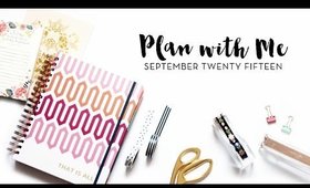 Plan With Me! | September 2015