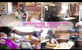 GROCERY HAUL,COOK WITH ME,CLEAN WITH ME