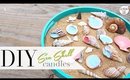DIY Summer SeaShell Candles | Beach Home Decor by ANNEORSHINE