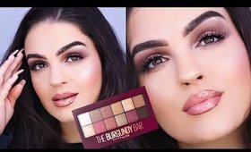 NEW Maybelline THE BURGUNDY BAR Palette Tutorial