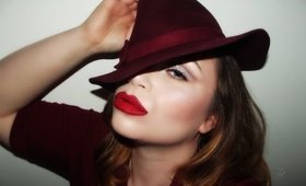 Graduation Make-Up | Glitter Eyes & Red Velvet Lips