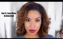 How To: Flat Iron Hair For A Wavy Look On Natural Hair |Beauty By Lee