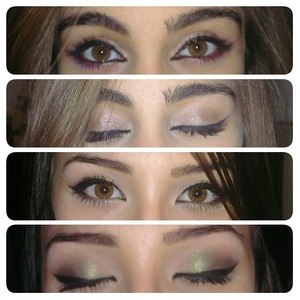 Eye Make-up of my best friend and me, made by me (: