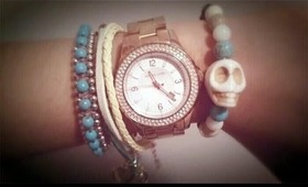 In Love with Fashion - DIY (easy) Beaded Skull Bracelets