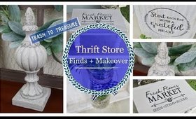 Trash To Treasure | Thrift Store Finds + Makeover