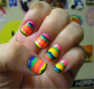 My inspiration was from chalkboard nails, http://www.chalkboardnails.com/ love her blog :)