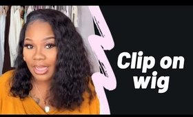 Turning my lace wig into a clip on half wig  ft Upretty hair