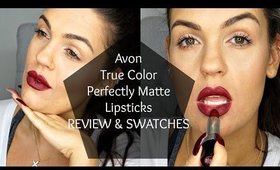 Avon Perfectly Matte True Color Lipsticks | REVIEW, Swatches, & First Impression