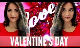 Get Ready With Me |   Valentine's Day 2016 !! Makeup, Hair + Outfit Idea!