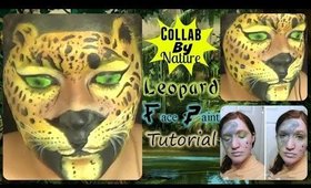 Collab by Nature with BowsAndNails: Leopard Face Paint Tutorial (NoBlandMakeup)