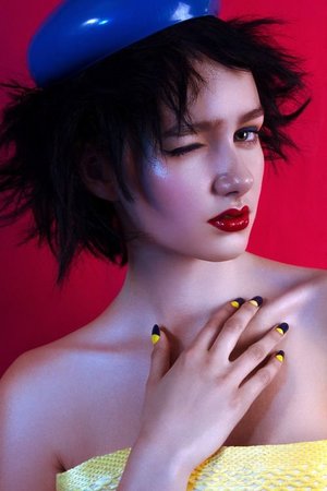 Blue + Yellow Nails for Hunger Magazine 