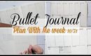 Bullet Journal Plan With Me Week 10/31 | Grace Go