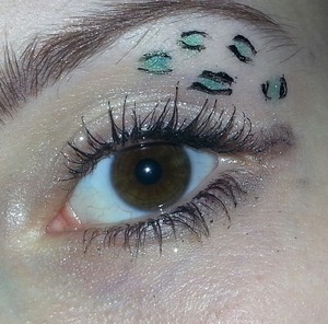 This was my first time trying out cheetah print on my eyes (: I'm thinking about rocking this look to school (: