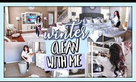 WINTER ALL DAY CLEAN WITH ME | TIDYING UP ENTIRE HOUSE!