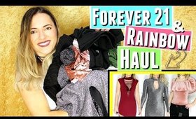 Black Friday Haul & Cyber Monday Haul | Forever 21 try on haul & Rainbow ft. Open Shoulder & more