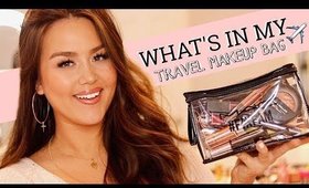 WHAT'S IN MY TRAVEL MAKEUP BAG | Pack With Me