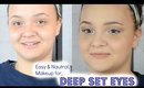 Natural & Easy Makeup on Deep Set Eyes Using Lorac Pro Palette 2